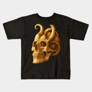 golden skull Kids T-Shirt